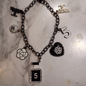Black and White Charm Bracelet